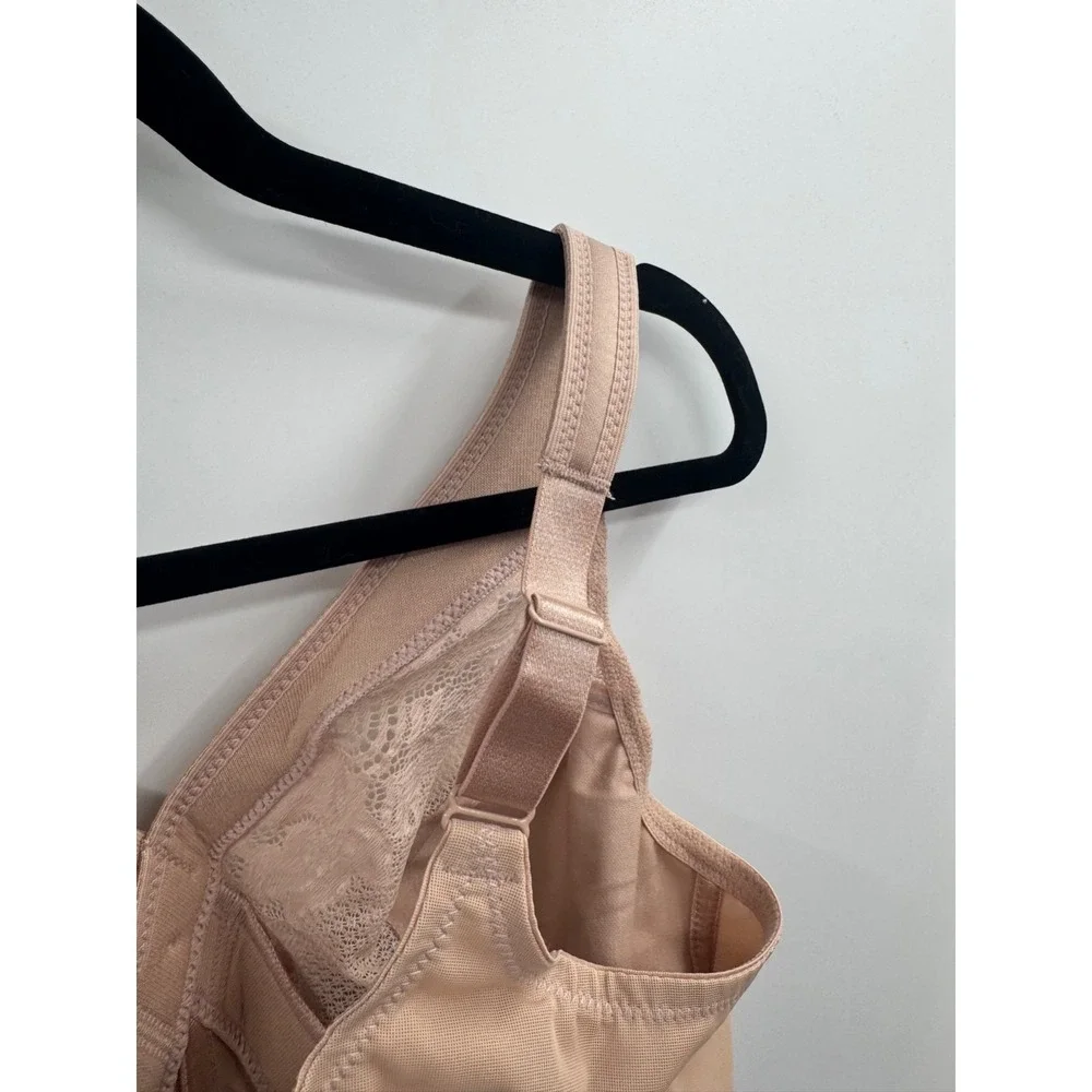 Glamorise‎ Magiclift Full Figure Minimizer Bra Womens 42DD Cafe Wire-Free NWOT